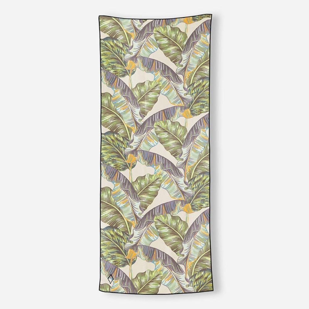 Tropical Leaf Print Beach Towel